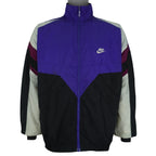 Nike - Purple & Black Colorblock Windbreaker 1990s Large Vintage Retro