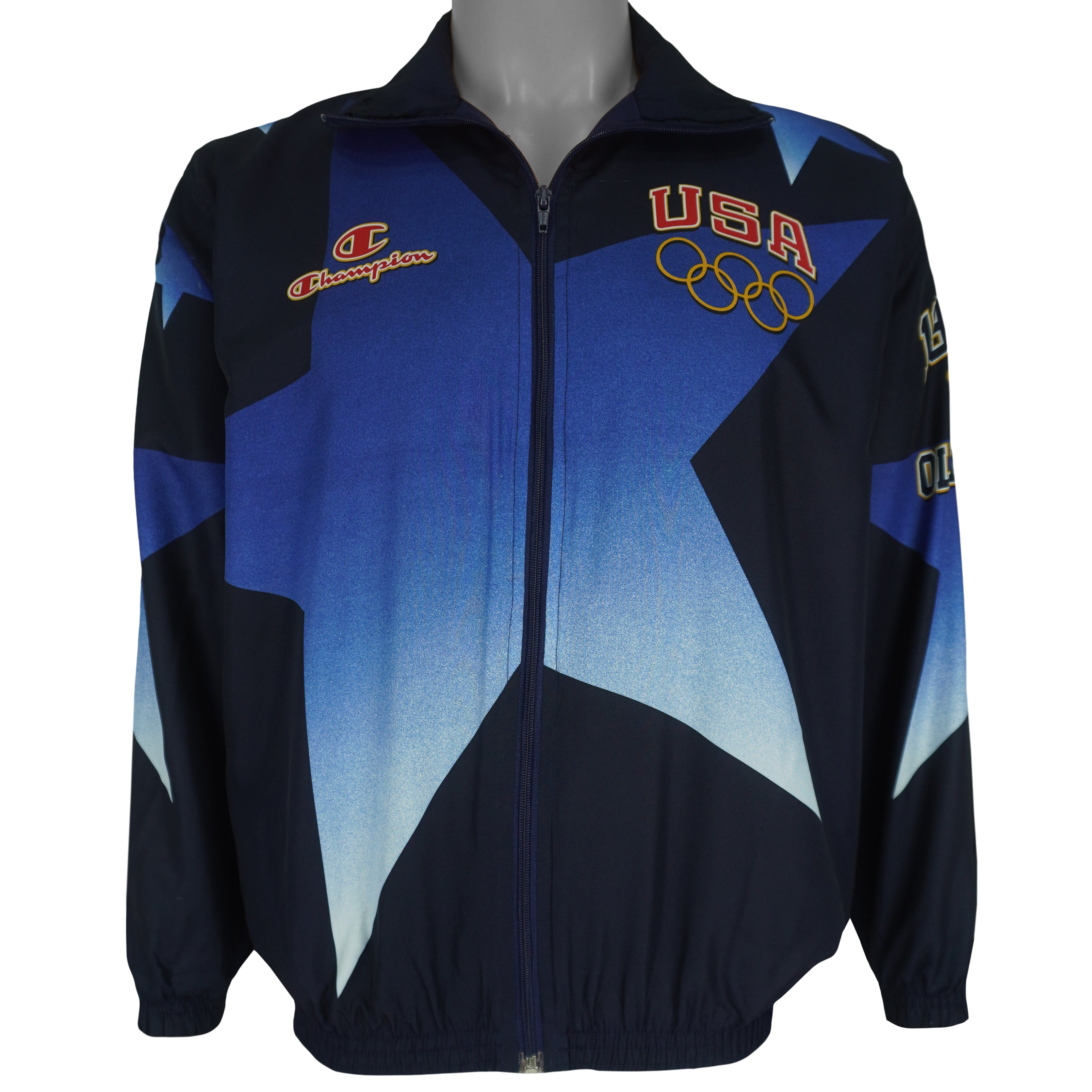 Champion - Atlanta Olympics Team USA Track Jacket 1996 Small Vintage Retro