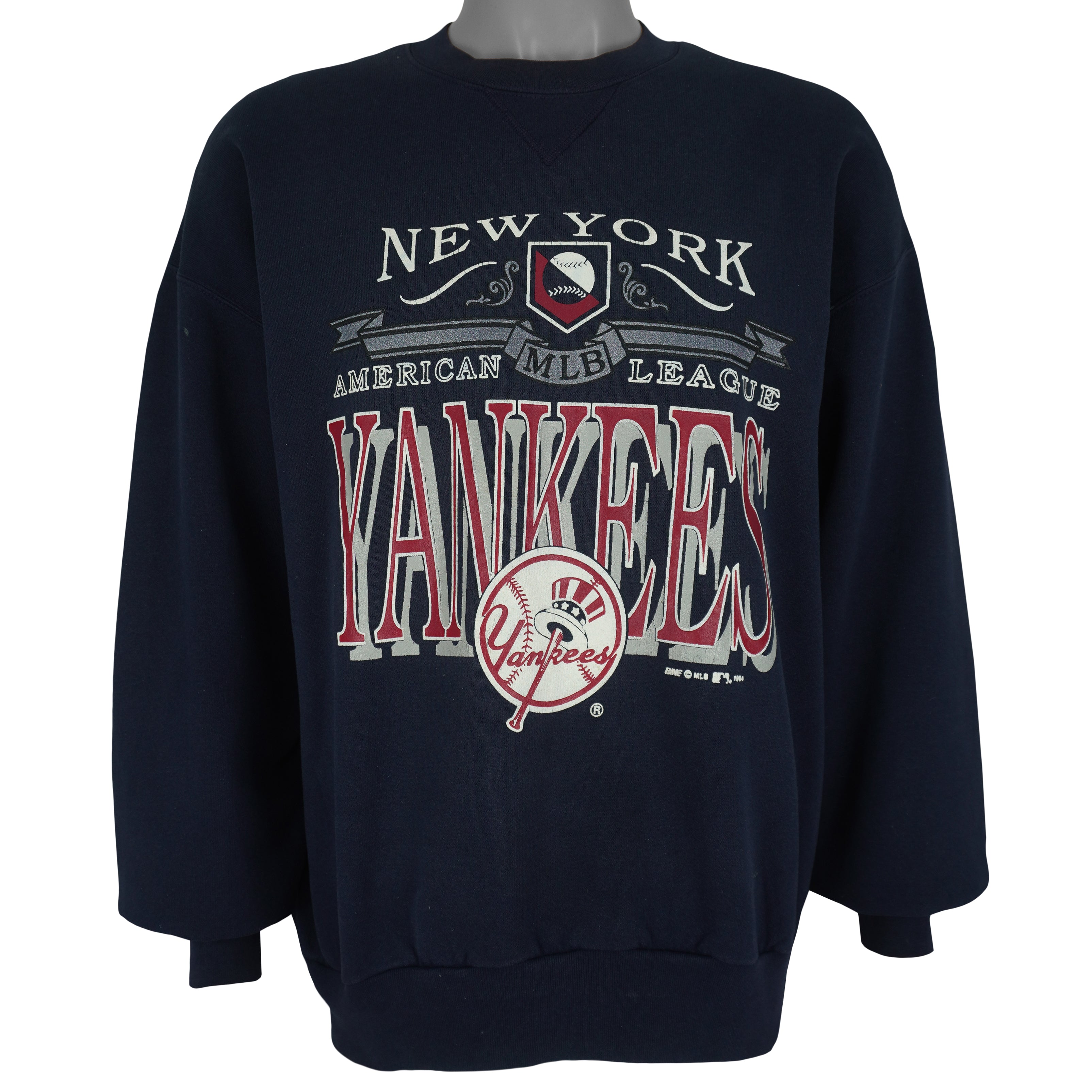 MLB (Bike) - New York Yankees American League Sweatshirt 1994 X-Large Vintage Retro Baseball
