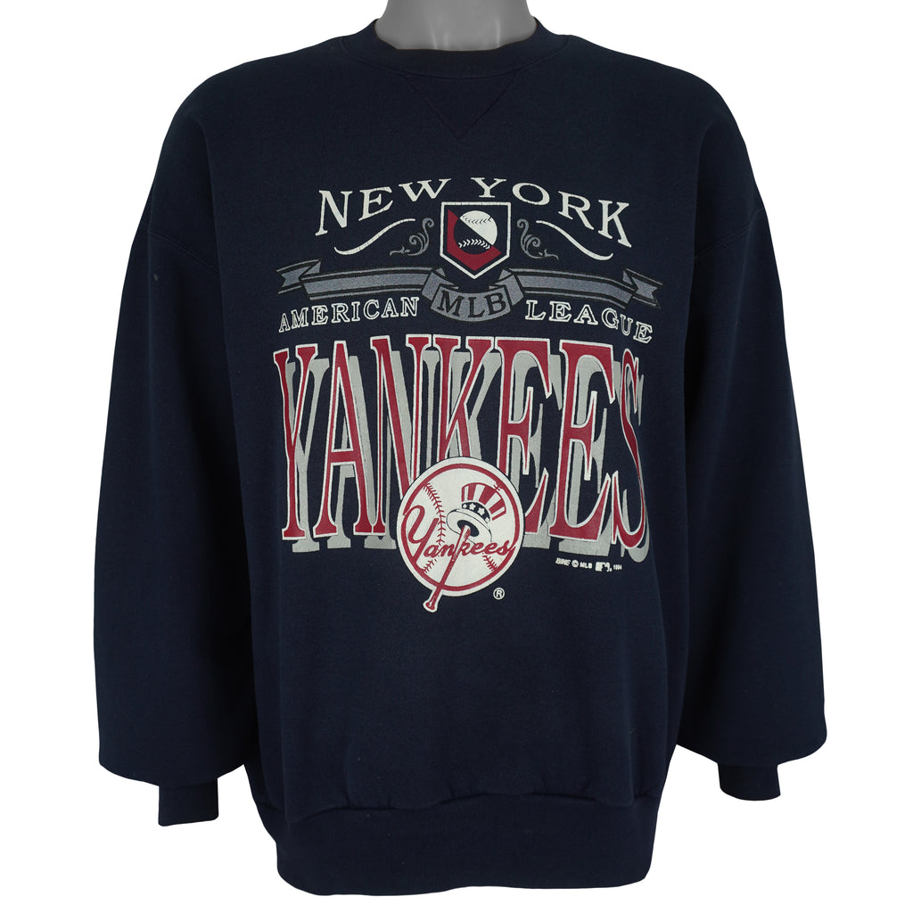 MLB (Bike) - New York Yankees American League Sweatshirt 1994 X-Large Vintage Retro Baseball