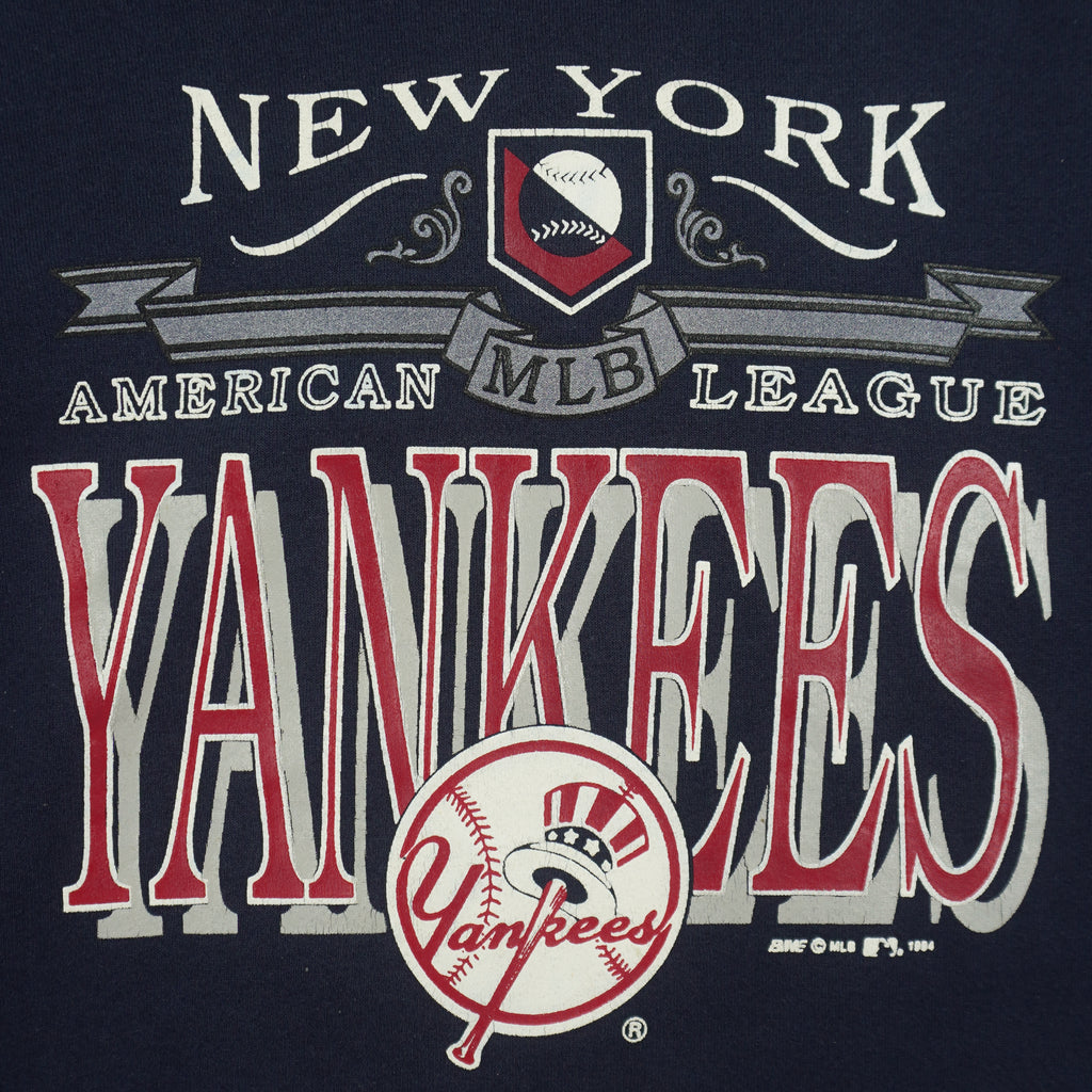 MLB (Bike) - New York Yankees American League Sweatshirt 1994 X-Large Vintage Retro Baseball