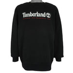 Timberland - Black Spell-Out Crew Neck Sweatshirt 2000s Medium Vintage Retro