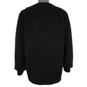 Timberland - Black Spell-Out Crew Neck Sweatshirt 2000s Medium Vintage Retro