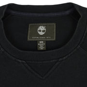 Timberland - Black Spell-Out Crew Neck Sweatshirt 2000s Medium Vintage Retro
