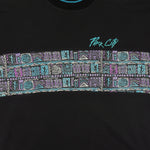 Vintage (Real America) - Park City Abstract Pattern Turtleneck Sweatshirt 1990s Large Vintage Retro