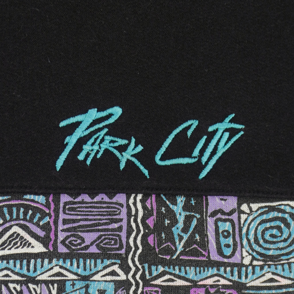 Vintage (Real America) - Park City Abstract Pattern Turtleneck Sweatshirt 1990s Large Vintage Retro