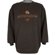 Reebok - Cleveland Browns Embroidered Crew Neck Sweatshirt 1990s X-Large Vintage Retro Football