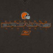 Reebok - Cleveland Browns Embroidered Crew Neck Sweatshirt 1990s X-Large Vintage Retro Football