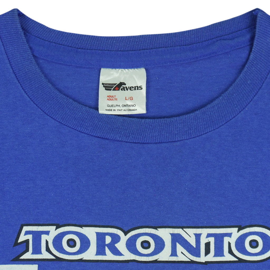NHL (Ravens) - Toronto Maple Leafs Single Stitch T-Shirt 1994 Large Vintage Retro Hockey