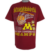NCAA (Hanes) - Red Minnesota Golden Gophers Big Champs T-Shirt 1997 Large Vintage Retro