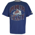 Starter - Colorado Avalanche Single Stitch T-Shirt 1990s X-Large Vintage Retro Hockey