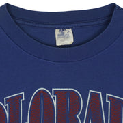 Starter - Colorado Avalanche Single Stitch T-Shirt 1990s X-Large Vintage Retro Hockey
