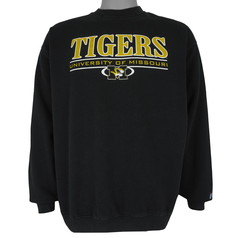 NCAA (Pro Player) - University Of Missouri Tigers Crew Neck Sweatshirt 1990s X-Large Vintage Retro