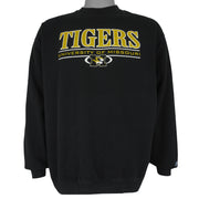 NCAA (Pro Player) - University Of Missouri Tigers Crew Neck Sweatshirt 1990s X-Large Vintage Retro