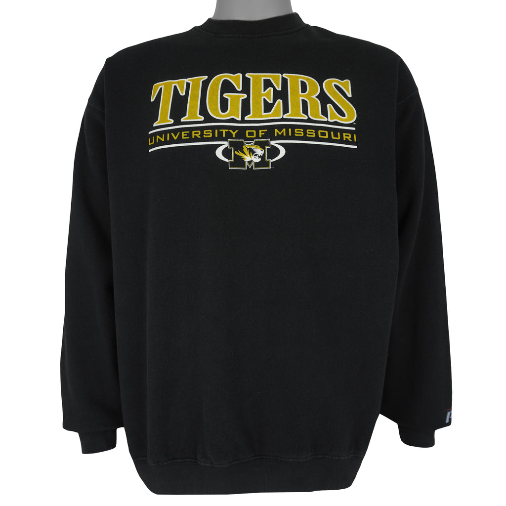 NCAA (Pro Player) - University Of Missouri Tigers Crew Neck Sweatshirt 1990s X-Large Vintage Retro