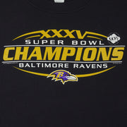 NFL (CSA) - Baltimore Ravens, Super Bowl Champions Crew Neck Sweatshirt 2001 Medium Vintage Retro Football