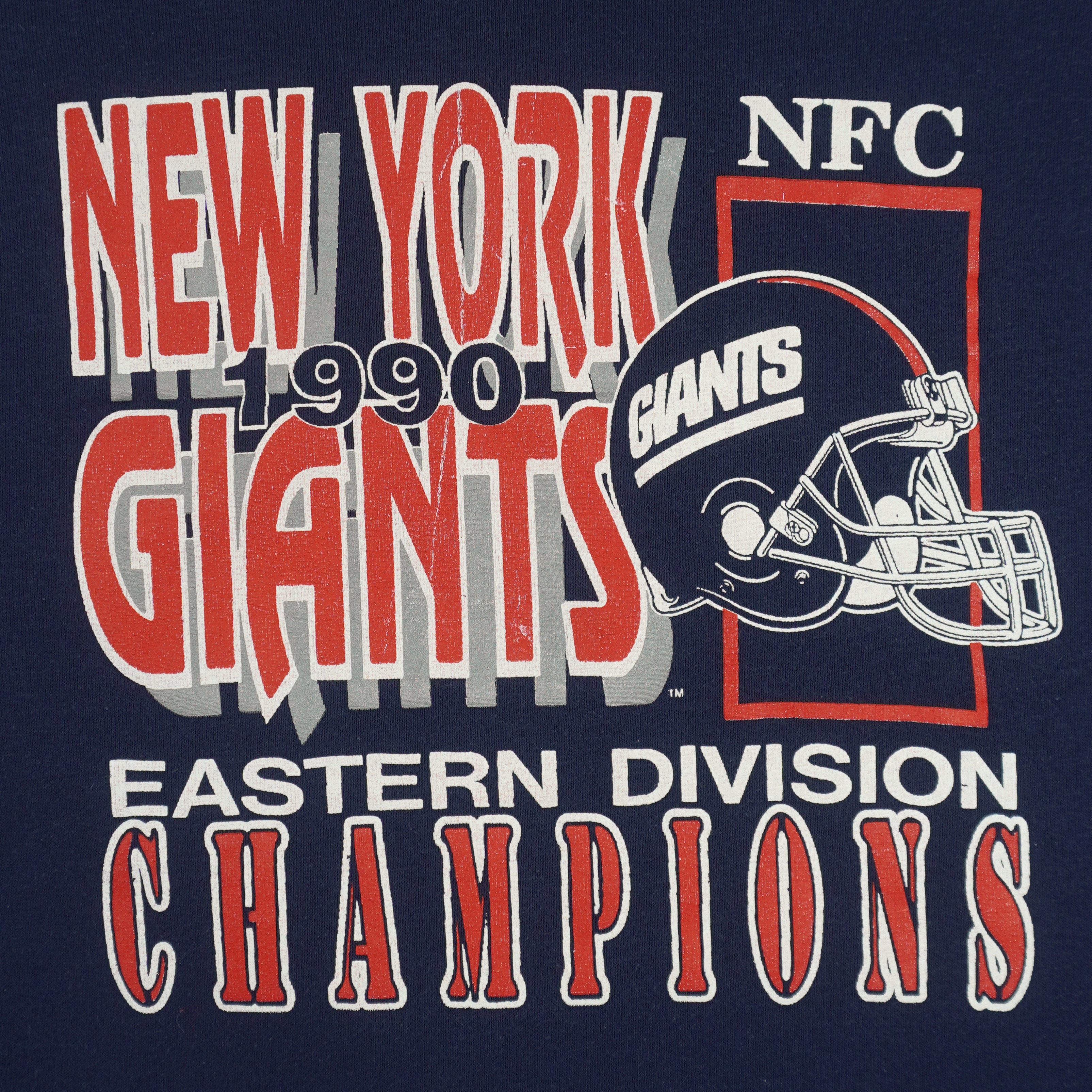 NFL (Trench) - New York Giants Champions Crew Neck Sweatshirt 1990 X-Large Vintage Retro Football
