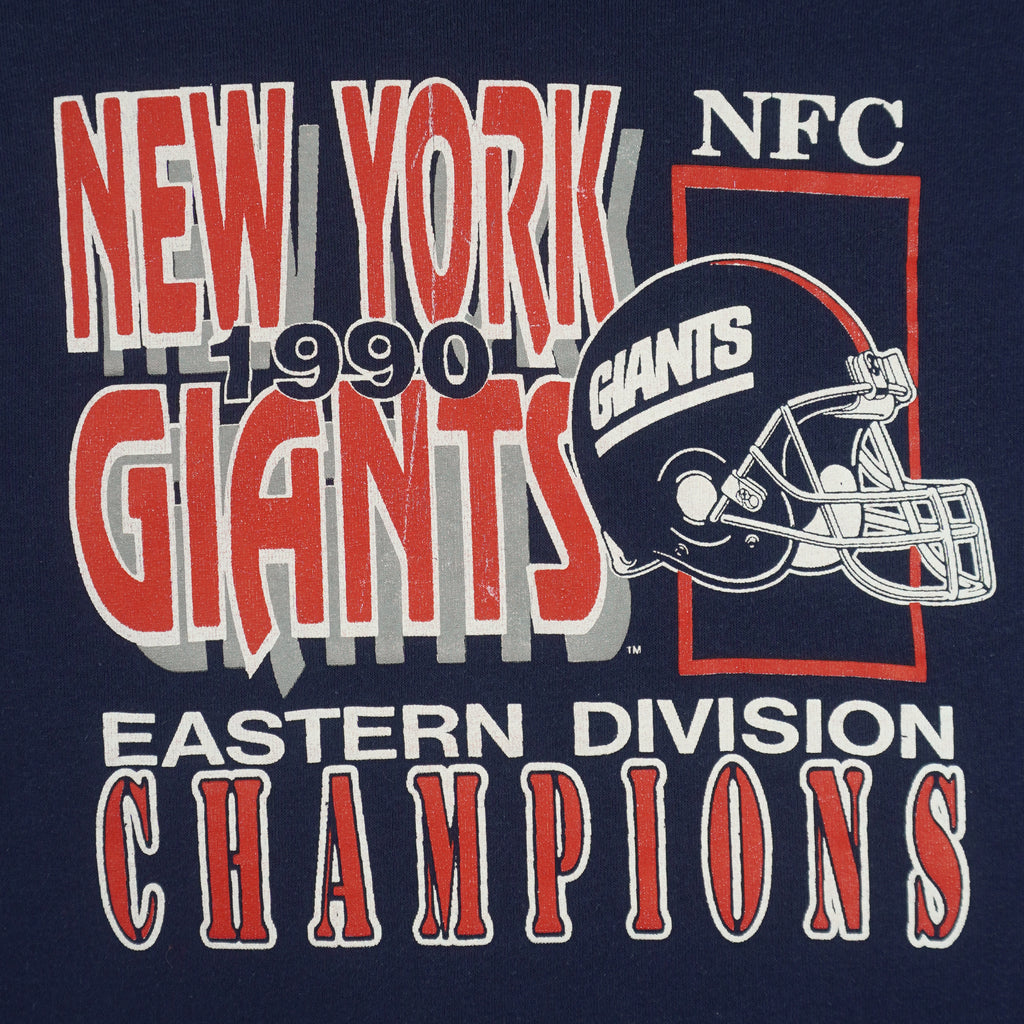 NFL (Trench) - New York Giants Champions Crew Neck Sweatshirt 1990 X-Large Vintage Retro Football