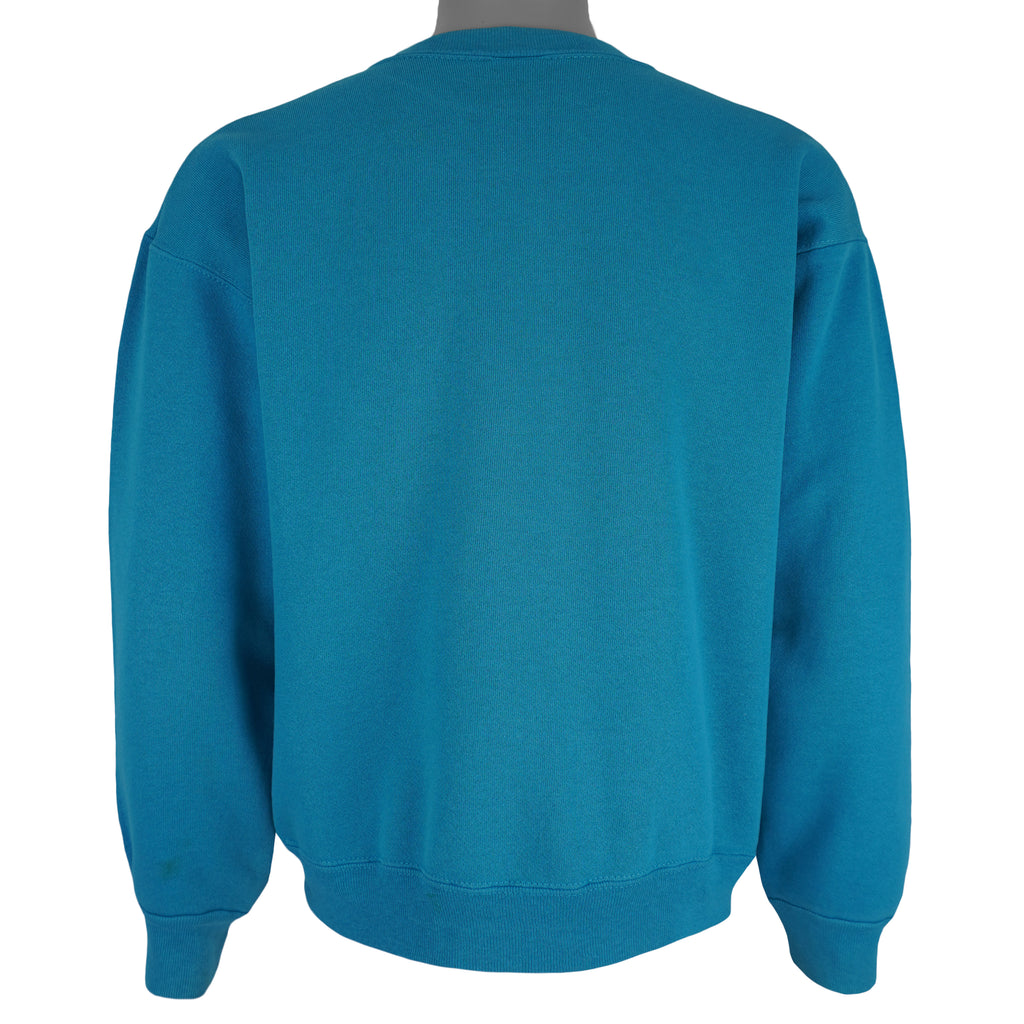 NBA - Charlotte Hornets Big Spell-Out Crew Neck Sweatshirt 1990s Large Vintage Retro Basketball
