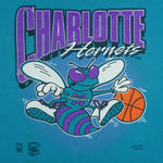 NBA - Charlotte Hornets Big Spell-Out Crew Neck Sweatshirt 1990s Large Vintage Retro Basketball