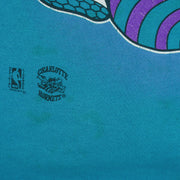 NBA - Charlotte Hornets Big Spell-Out Crew Neck Sweatshirt 1990s Large Vintage Retro Basketball