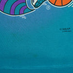 NBA - Charlotte Hornets Big Spell-Out Crew Neck Sweatshirt 1990s Large Vintage Retro Basketball