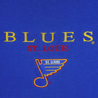 NHL (Salem) - St. Louis Blues Embroidered Crew Neck Sweatshirt 1990s Small Vintage Retro Hockey