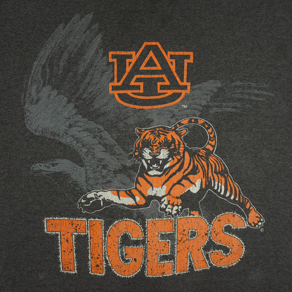 NCAA (Delta) - Grey Auburn Tigers Crew Neck Sweatshirt 1990s Large Vintage Retro