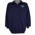 MLB (Pro Player) - Seattle Mariners 1/4 Zip Sweatshirt 1990s Large Vintage Retro Baseball