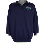 MLB (Pro Player) - Seattle Mariners 1/4 Zip Sweatshirt 1990s Large Vintage Retro Baseball