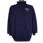 MLB (Pro Player) - Seattle Mariners 1/4 Zip Sweatshirt 1990s Large Vintage Retro Baseball
