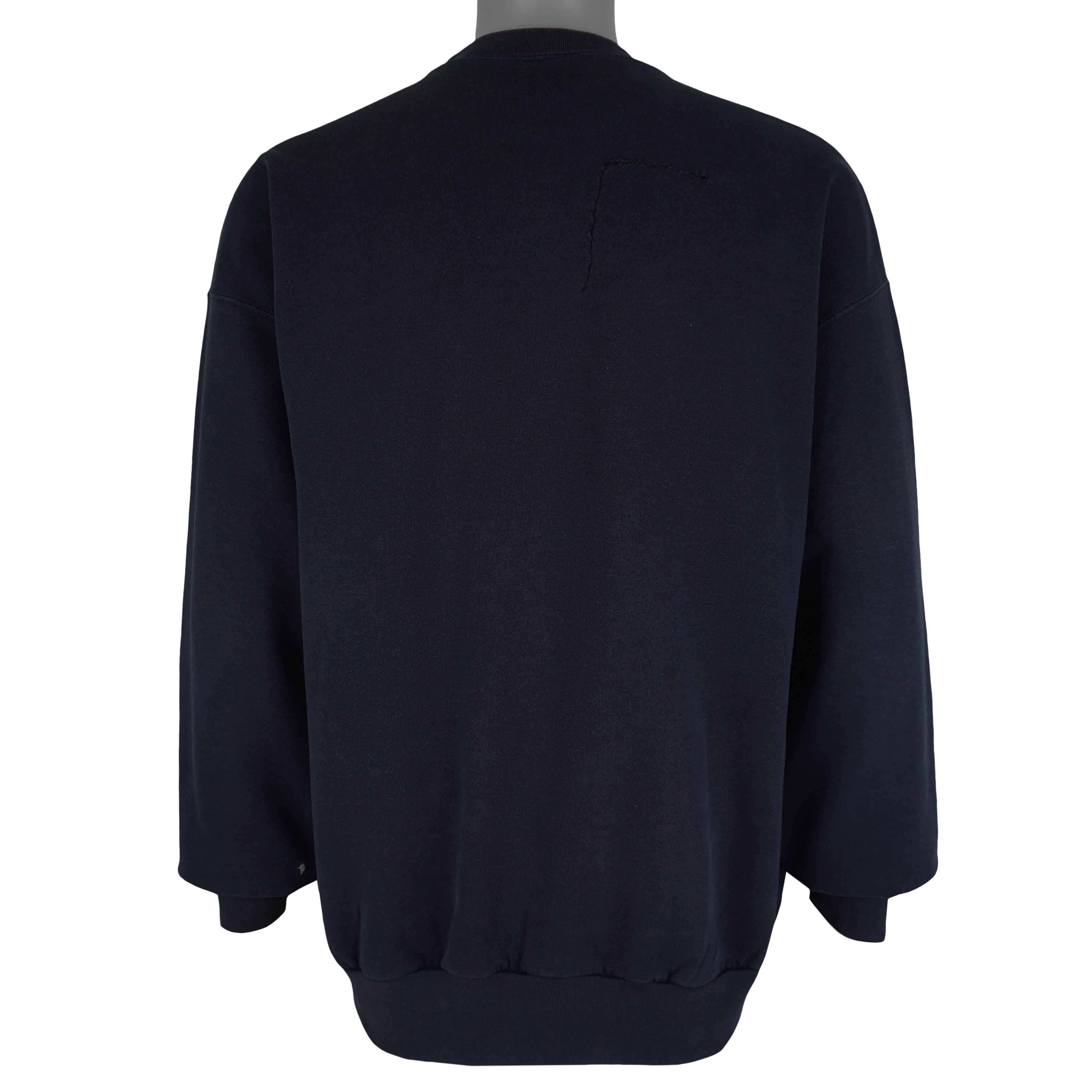 NCAA (Bike) - Michigan Wolverines Big Logo Crew Neck Sweatshirt 1990s Large Vintage Retro