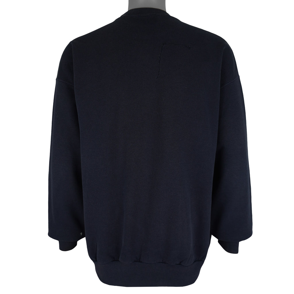 NCAA (Bike) - Michigan Wolverines Big Logo Crew Neck Sweatshirt 1990s Large Vintage Retro