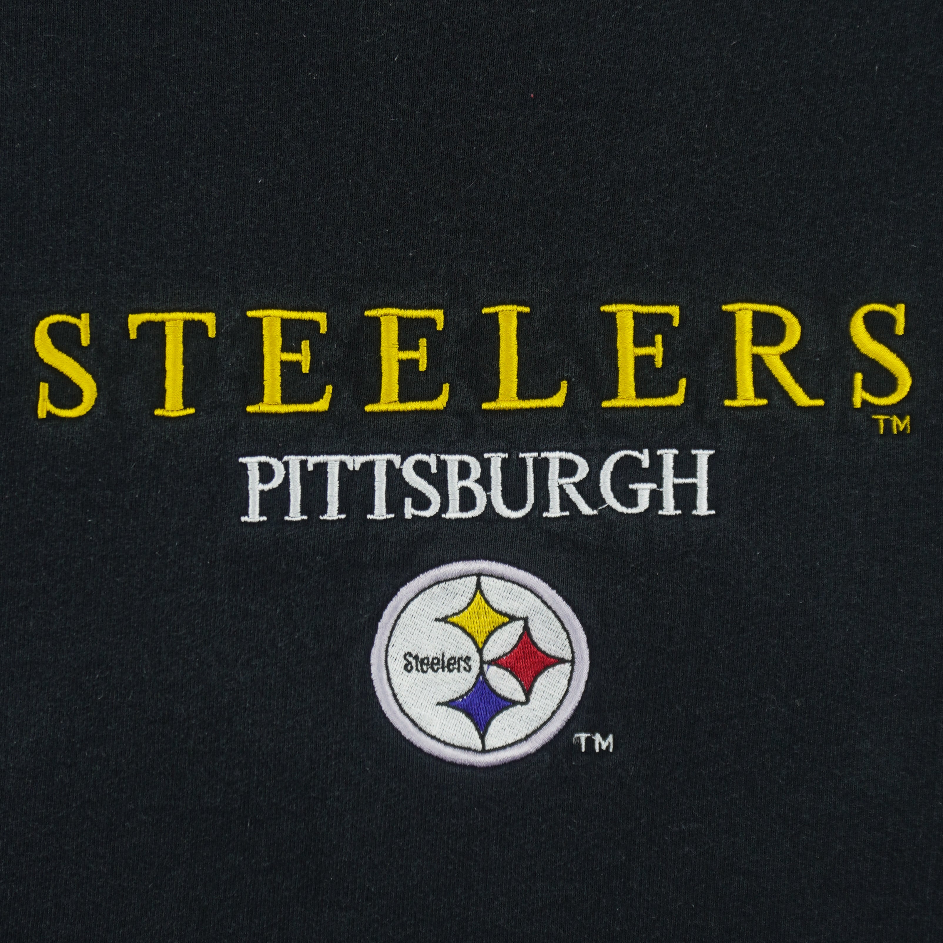 NFL (Salem) - Pittsburgh Steelers Embroidered Crew Neck Sweatshirt 1990s Large Vintage Retro Football
