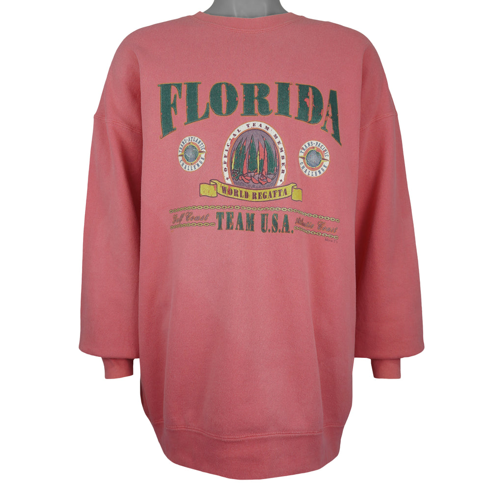 Vintage (Oneita) - Florida World Regatta, Team USA Crew Neck Sweatshirt X-Large Vintage Retro
