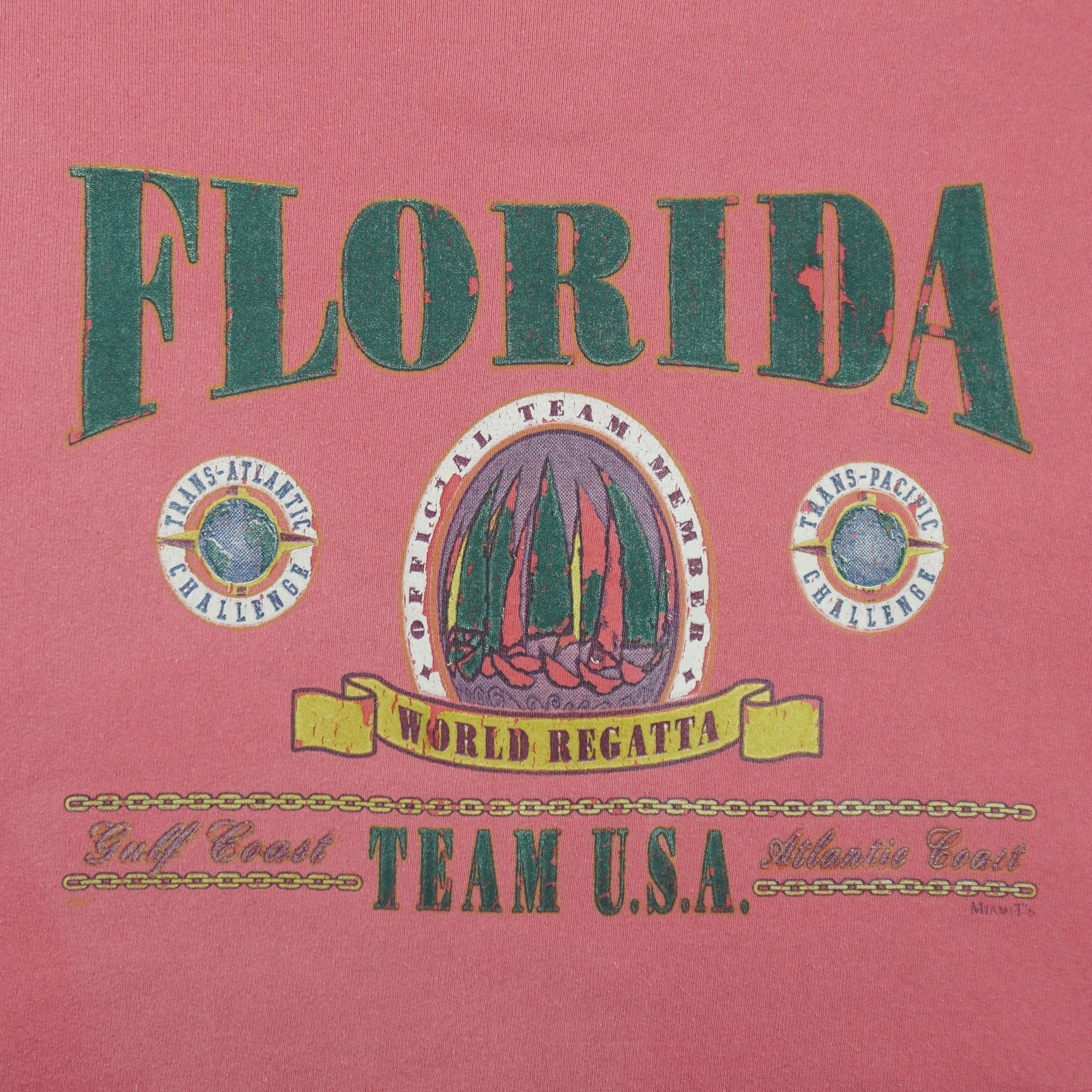 Vintage (Oneita) - Florida World Regatta, Team USA Crew Neck Sweatshirt X-Large Vintage Retro
