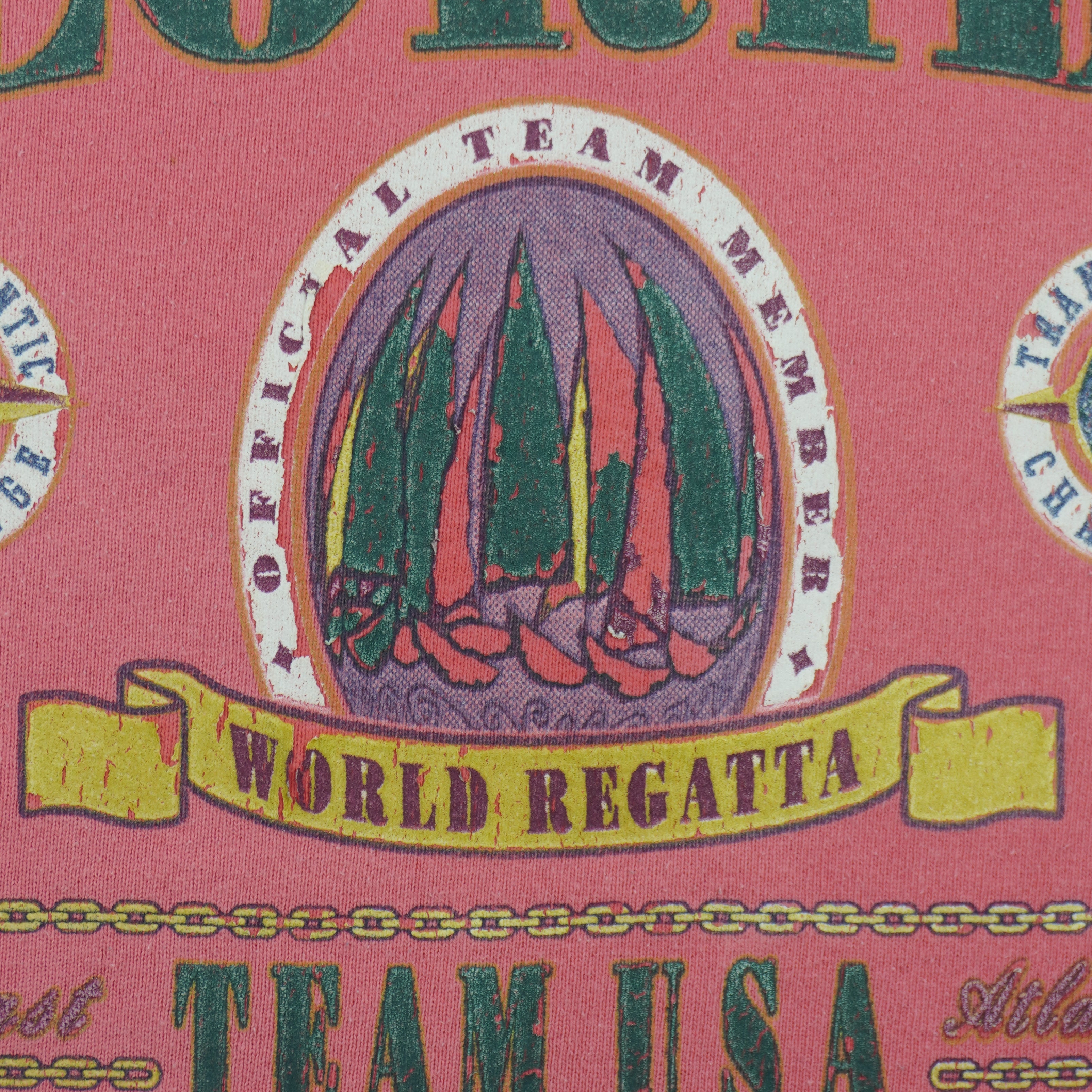 Vintage (Oneita) - Florida World Regatta, Team USA Crew Neck Sweatshirt X-Large Vintage Retro