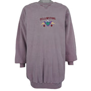 Vintage (Sansegal) - Yellow Stone Embroidered Sweatshirt 1990s X-Large Vintage Retro