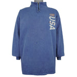 Vintage (Phoenix) - USA Monterey 1/4 Zip Sweatshirt 1990s Large To X-Large Vintage Retro