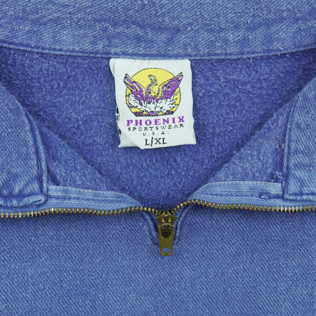 Vintage (Phoenix) - USA Monterey 1/4 Zip Sweatshirt 1990s Large To X-Large Vintage Retro