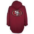 Starter - San Francisco 49ers Hooded Puffer Jacket 1990s Large Vintage Retro Football
