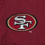 Starter - San Francisco 49ers Hooded Puffer Jacket 1990s Large Vintage Retro Football