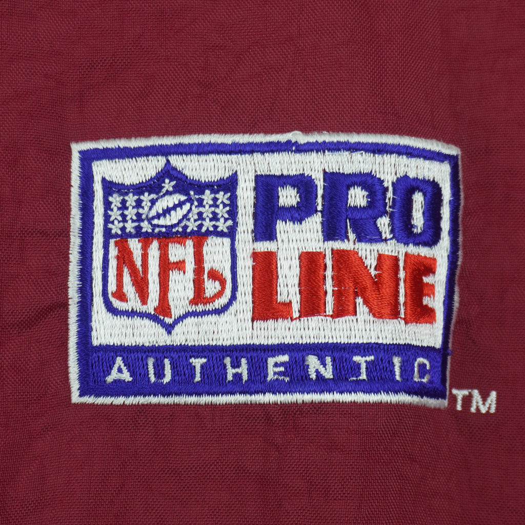 Starter - San Francisco 49ers Hooded Puffer Jacket 1990s Large Vintage Retro Football