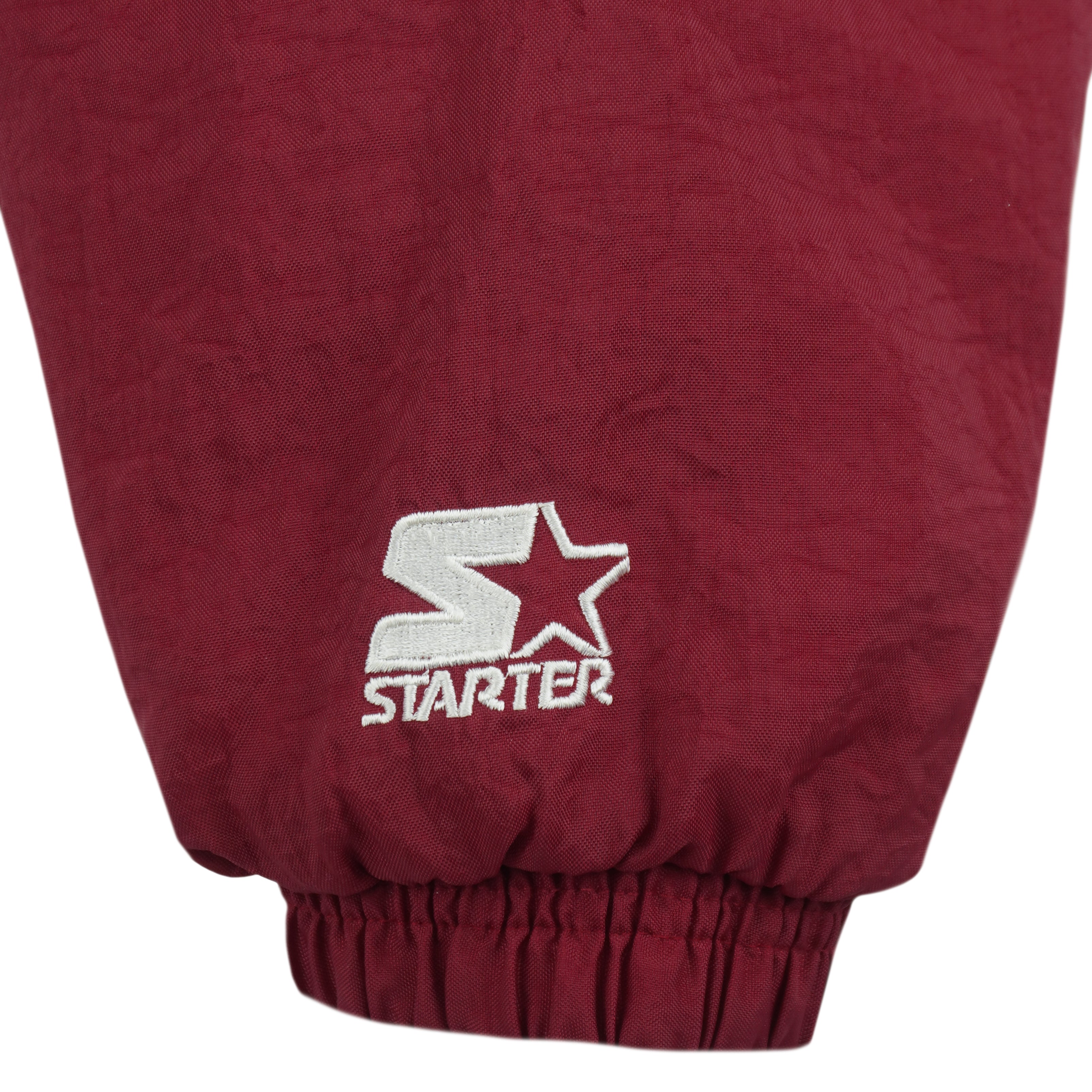 Starter - San Francisco 49ers Hooded Puffer Jacket 1990s Large Vintage Retro Football