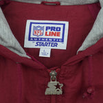 Starter - San Francisco 49ers Hooded Puffer Jacket 1990s Large Vintage Retro Football