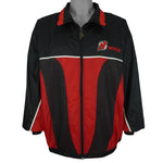 NHL (Pro Player) - New Jersey Devils Zip-Up Windbreaker 1990s X-Large Vintage Retro Hockey