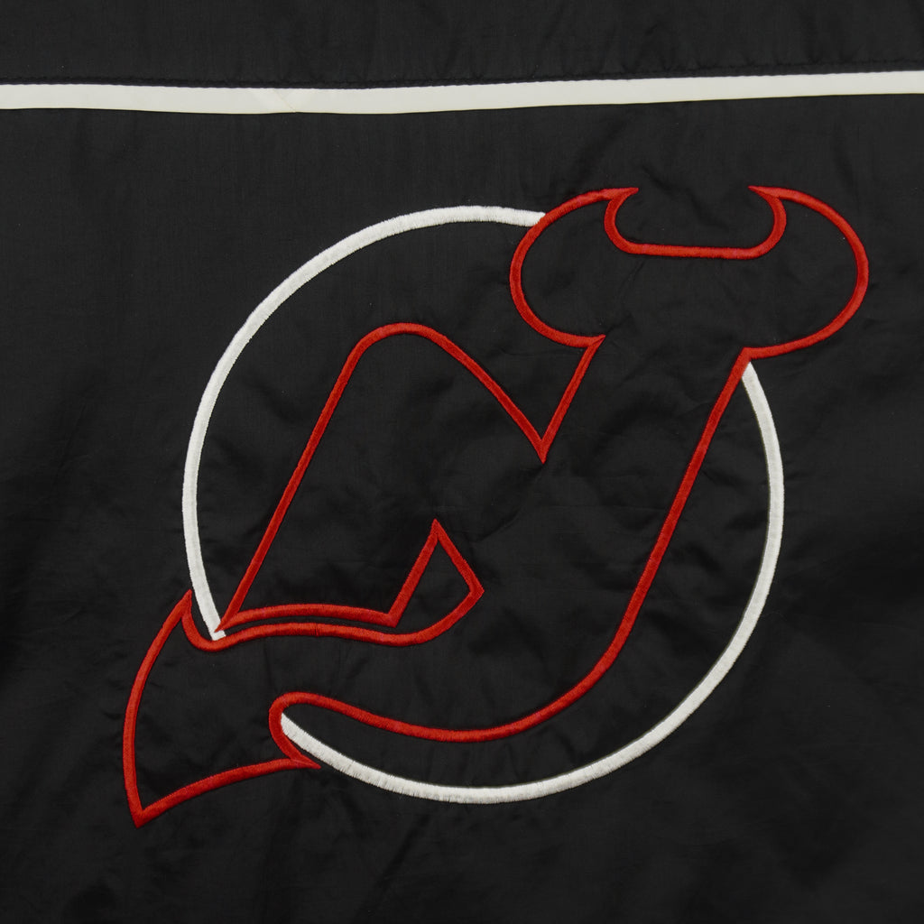 NHL (Pro Player) - New Jersey Devils Zip-Up Windbreaker 1990s X-Large Vintage Retro Hockey