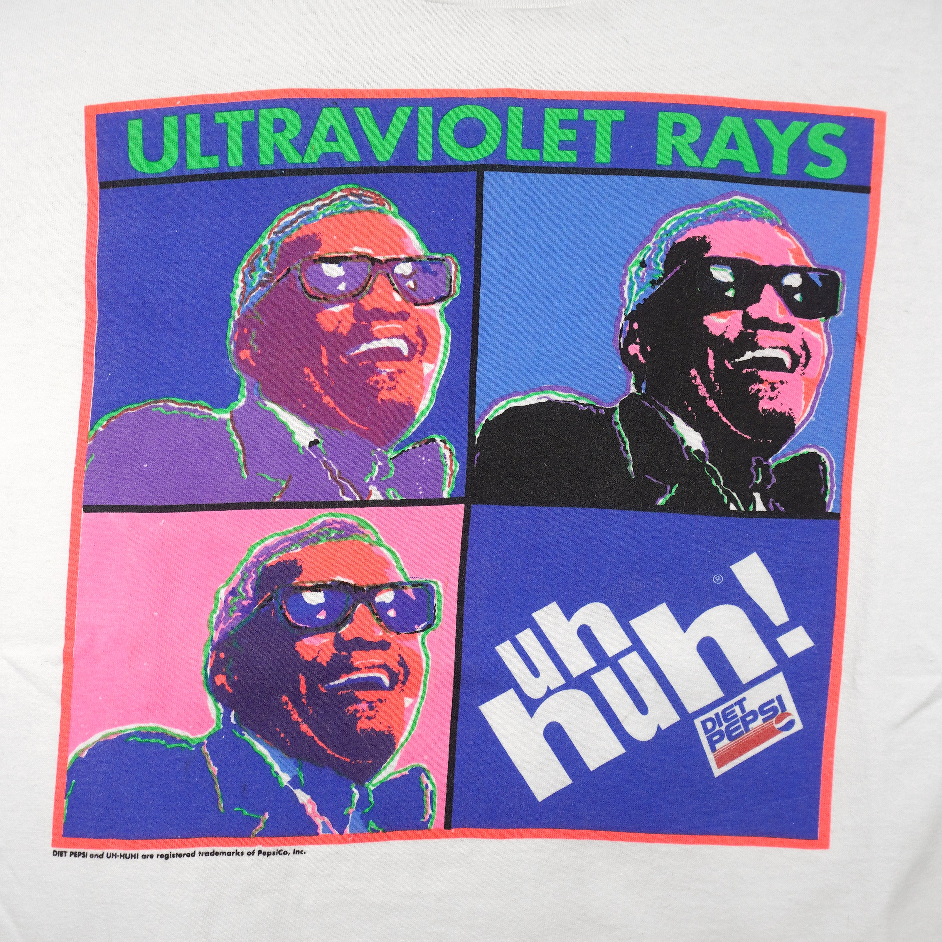 Vintage (Oneita) - Pepsi Diet Ultraviolet Ray T-Shirt 1990s Large Vintage Retro