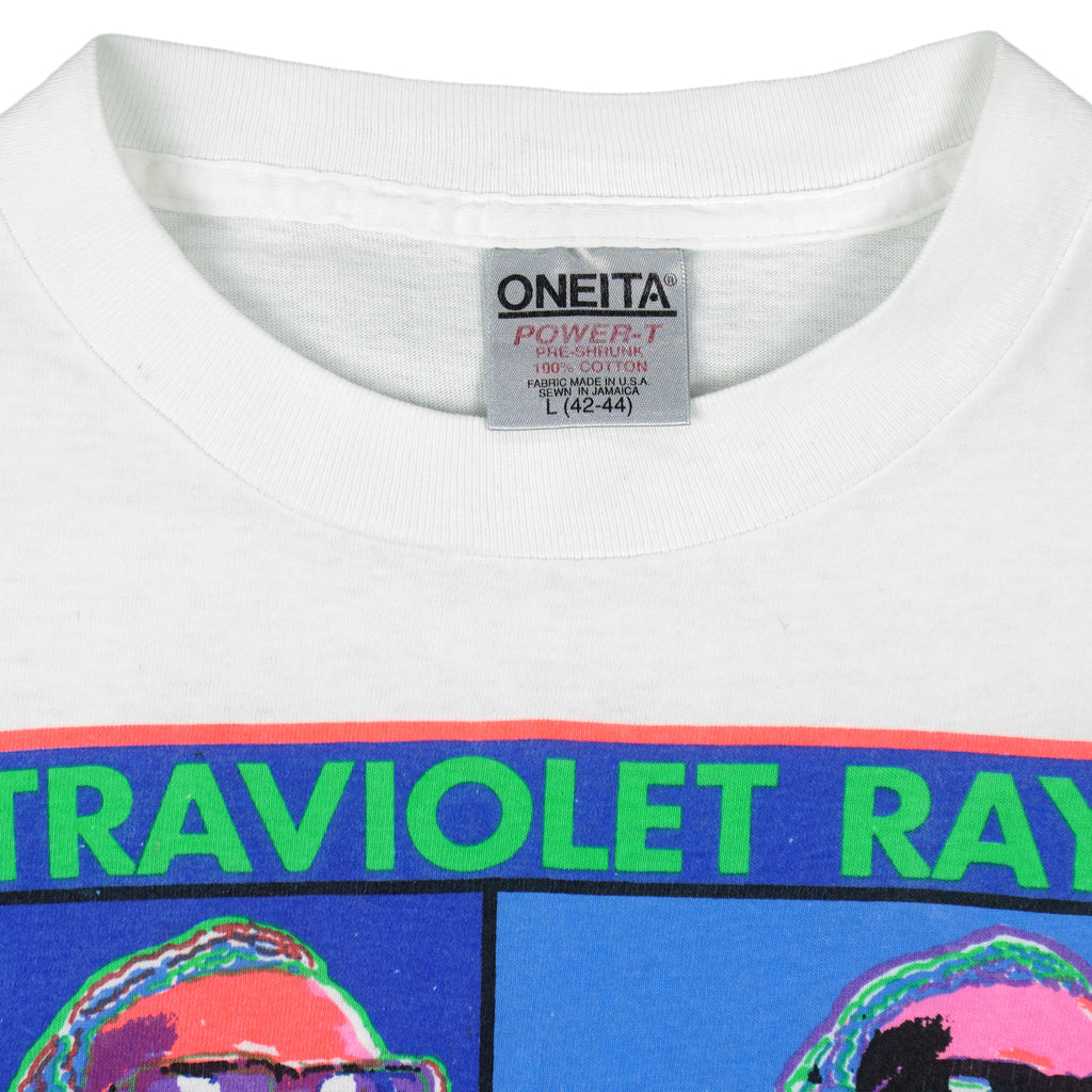 Vintage (Oneita) - Pepsi Diet Ultraviolet Ray T-Shirt 1990s Large Vintage Retro