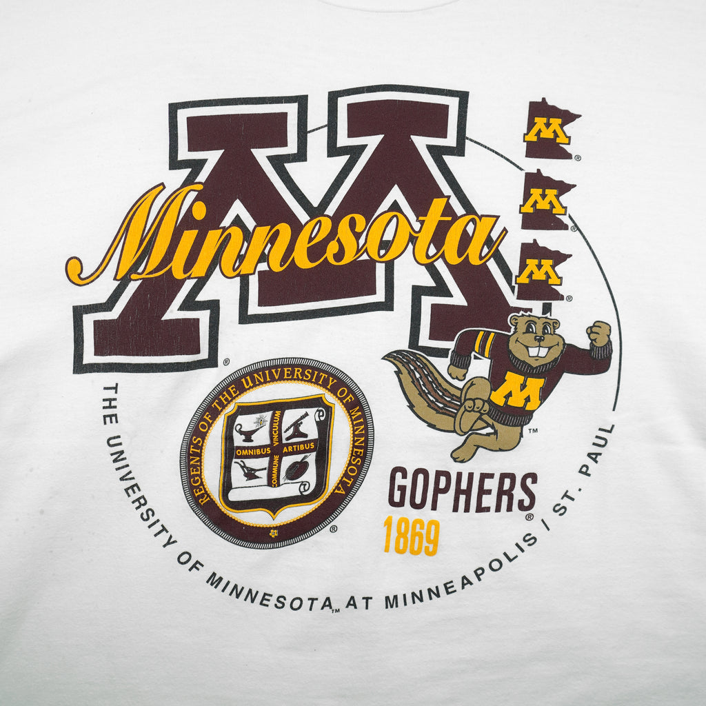 NCAA (Galt Sand) - Minnesota Golden Gophers Single Stitch T-Shirt 1990s Large Vintage Retro